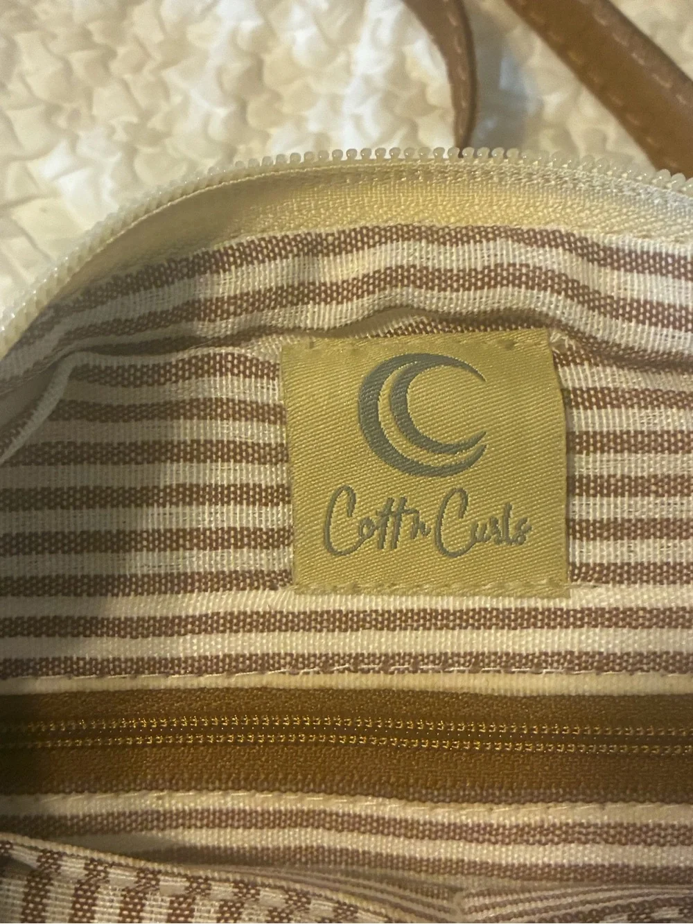 Cott N Curls Watercolor American Flag Crossbody Bag